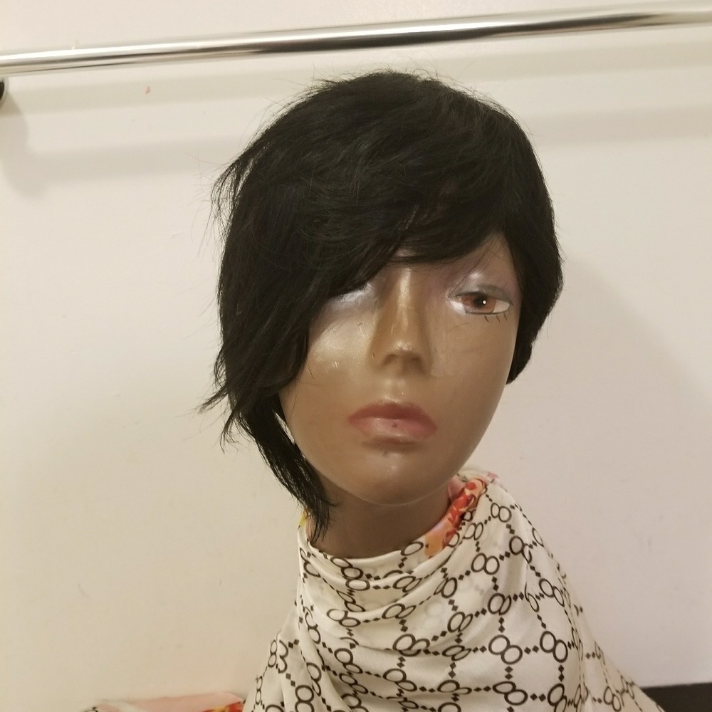 Synthetic lace front wig